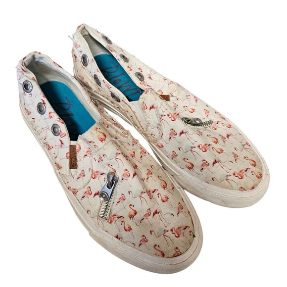 Blowfish Malibu Slip-on Sneakers Flamingo Print 5.5-6 - Picture 2 of 8